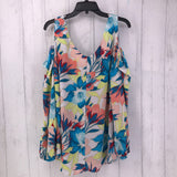 2X l/s Cold Shoulder floral