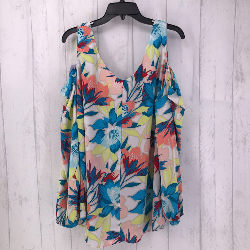 2X l/s Cold Shoulder floral