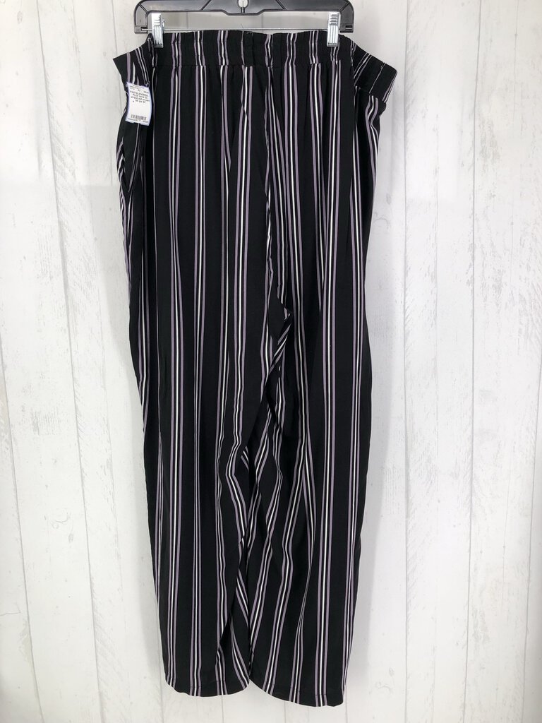 3X striped pull on pant