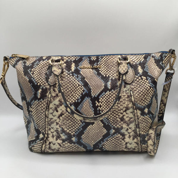 python embossed tote