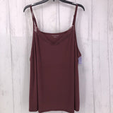 2X slvls lace neck cami tank