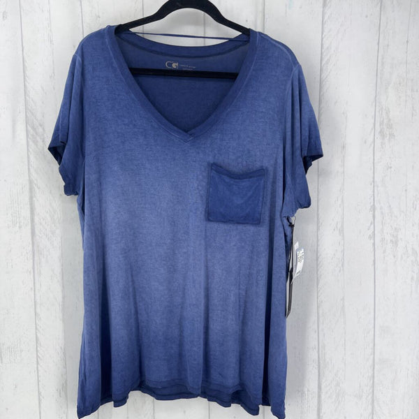 R68 1X s/s Pocket tee v neck