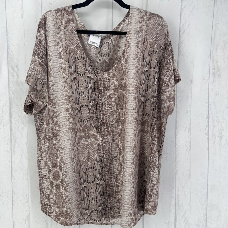 2X s/s snake print