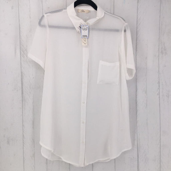 R38 XL s/s sheer button down