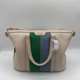 zip top racing stripe crossbody