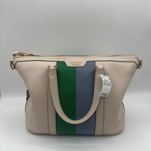 zip top racing stripe crossbody