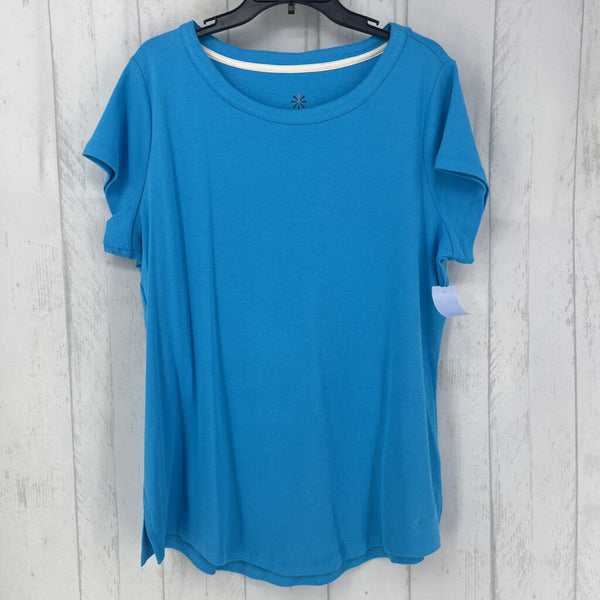 L s/s scoop neck top