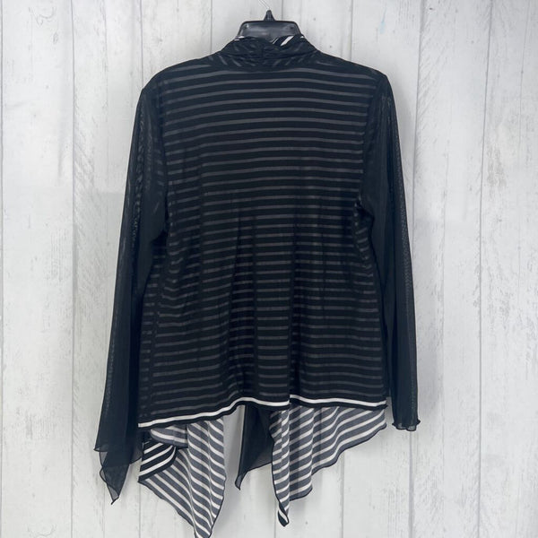 M l/s open drape cardigan