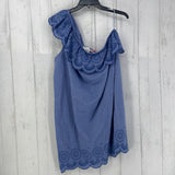 R138 XL one shoulder eyelet dress