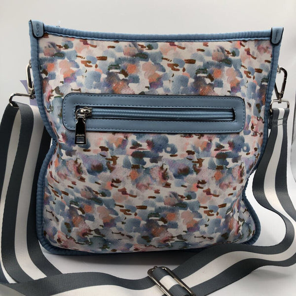 watercolor flower crossbody