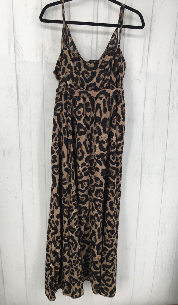 3xl hi-low wrap animal print maxi dress