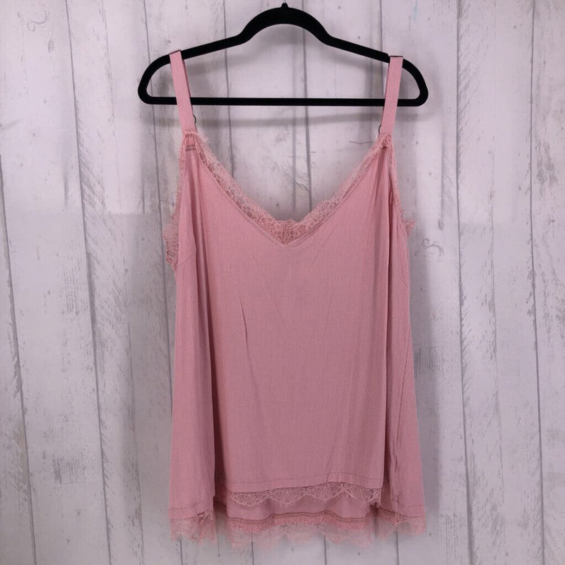 NWT 1x lace trim tank