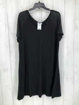 XL s/s sheer slv v neck