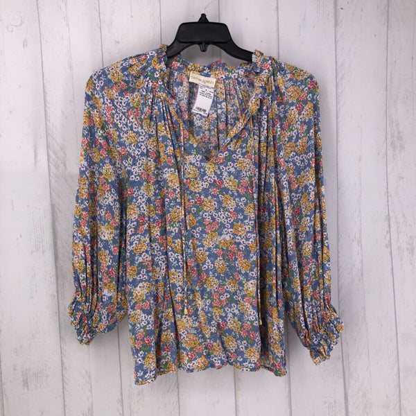 M l/s floral tie neck