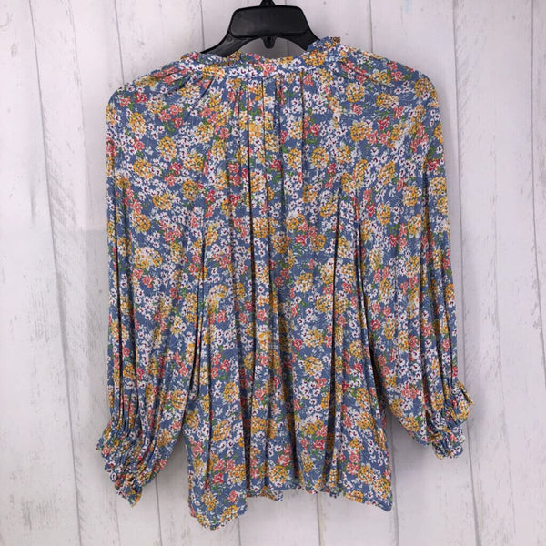 M l/s floral tie neck