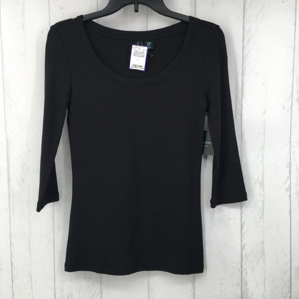 NWT M elbow slv scoop neck top