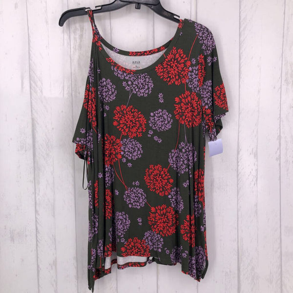 XL s/s cold shoulder top