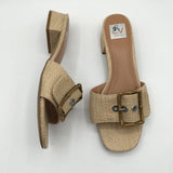 9.5 straw buckle sandal