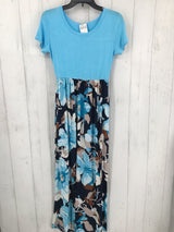 NWT R37 XS Turq Floral Dress