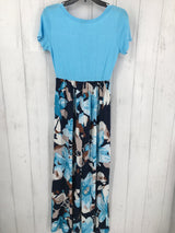 NWT R37 XS Turq Floral Dress