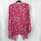 3XL elbow sleeve printed button up