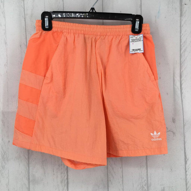 S striped running shorts