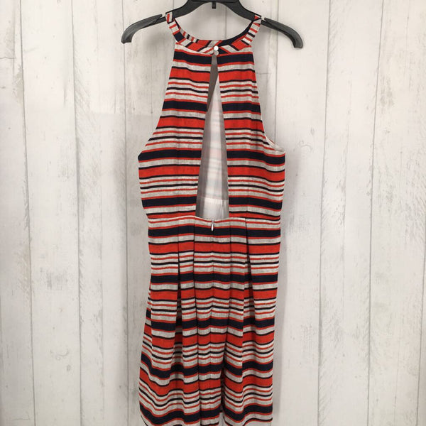 R89 XL Halter neck striped dress