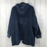 1x fleece l/s open cardigan