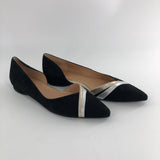 R125 9 suede side cutout flats