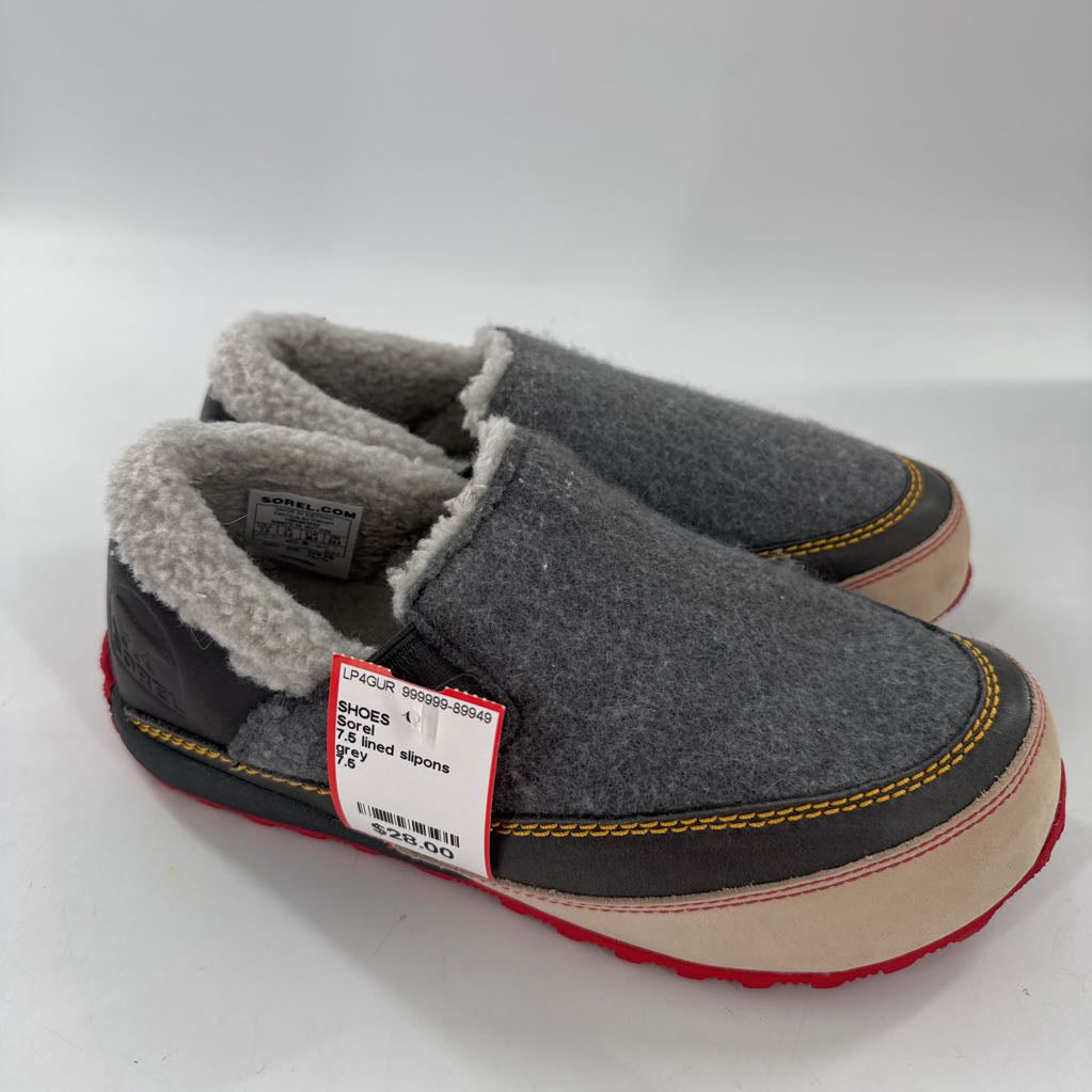 7.5 lined slipons