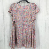 XL Floral ruffle sleeve