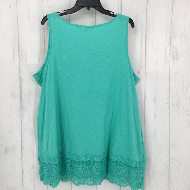 1X slvls lace hem