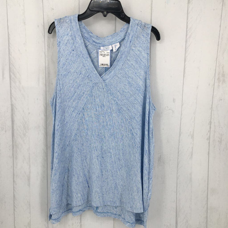 L 100% linen tank