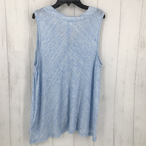 L 100% linen tank