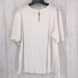 XL lace s/s top