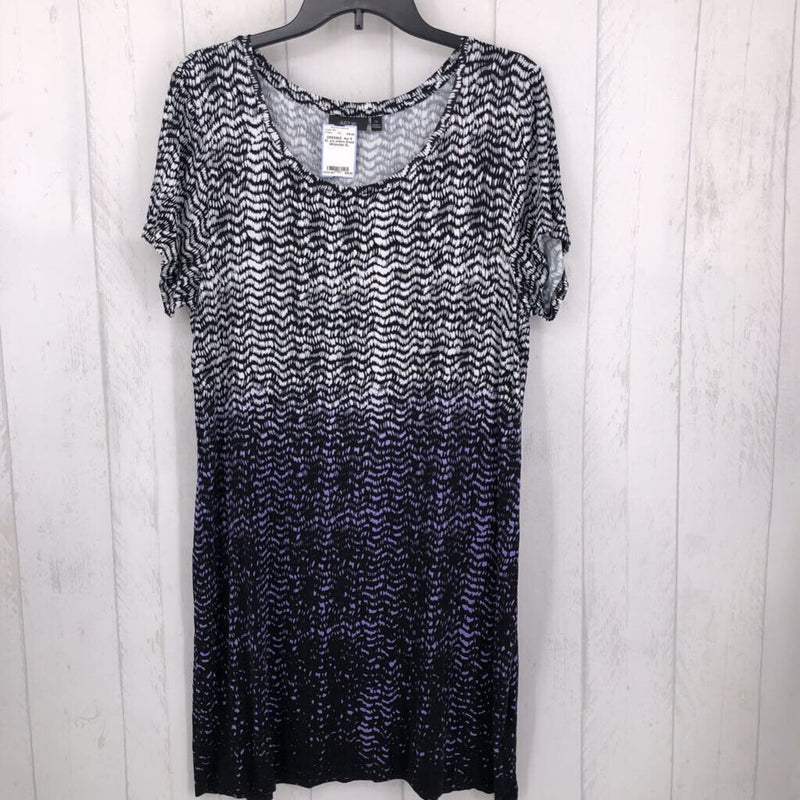 XL s/s ombre dress