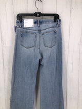 NWT 26 distressed wide leg jeans