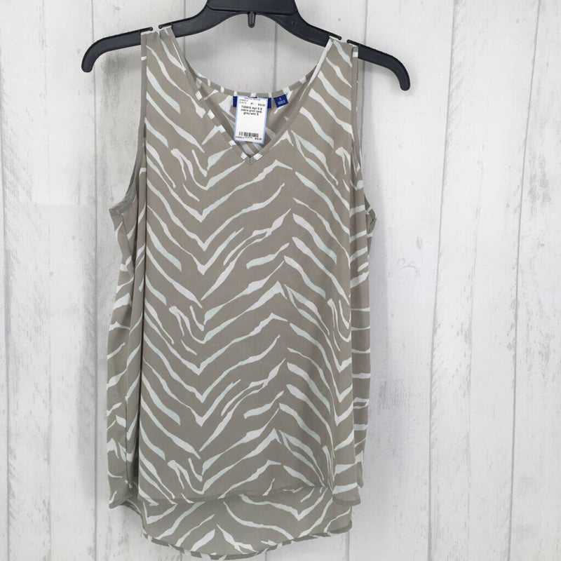 S zebra print tank