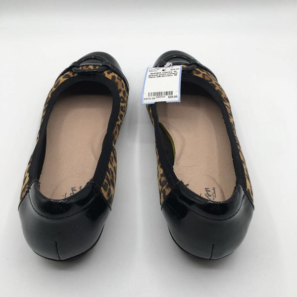 10 animal print patent flats