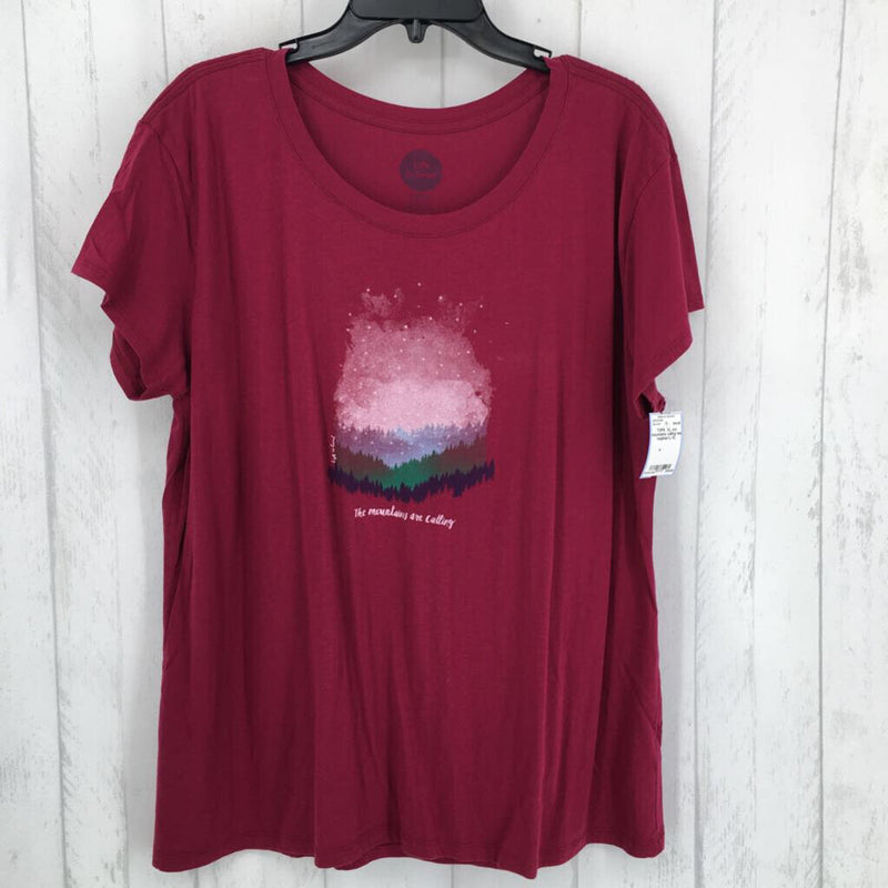 XL: s/s mountains calling tee