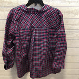 20wp Plaid L/S 1/2 button down