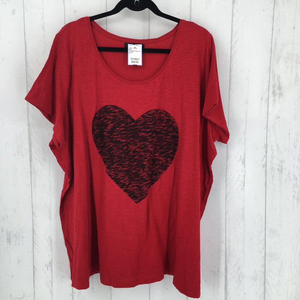 2X Marled heart s/s