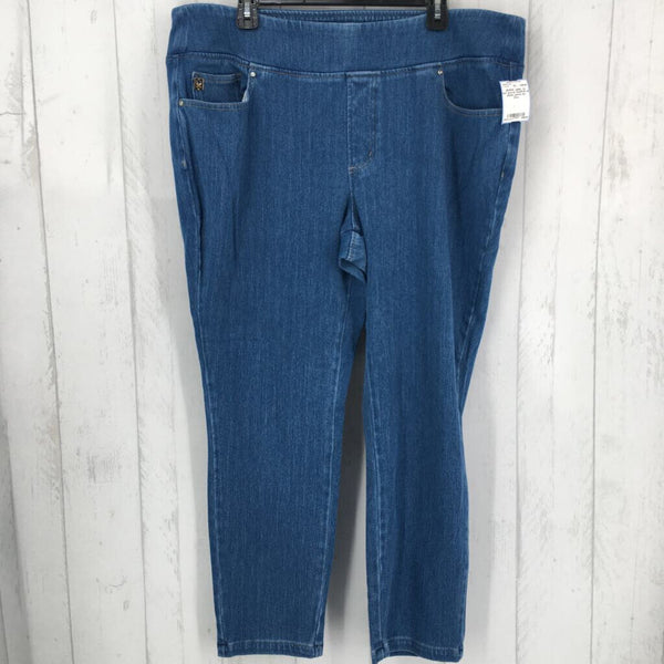 22wPull on denim pants