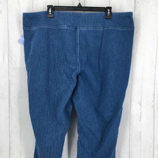 22wPull on denim pants