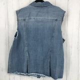 R54 22/24 Denim vest frayed hem