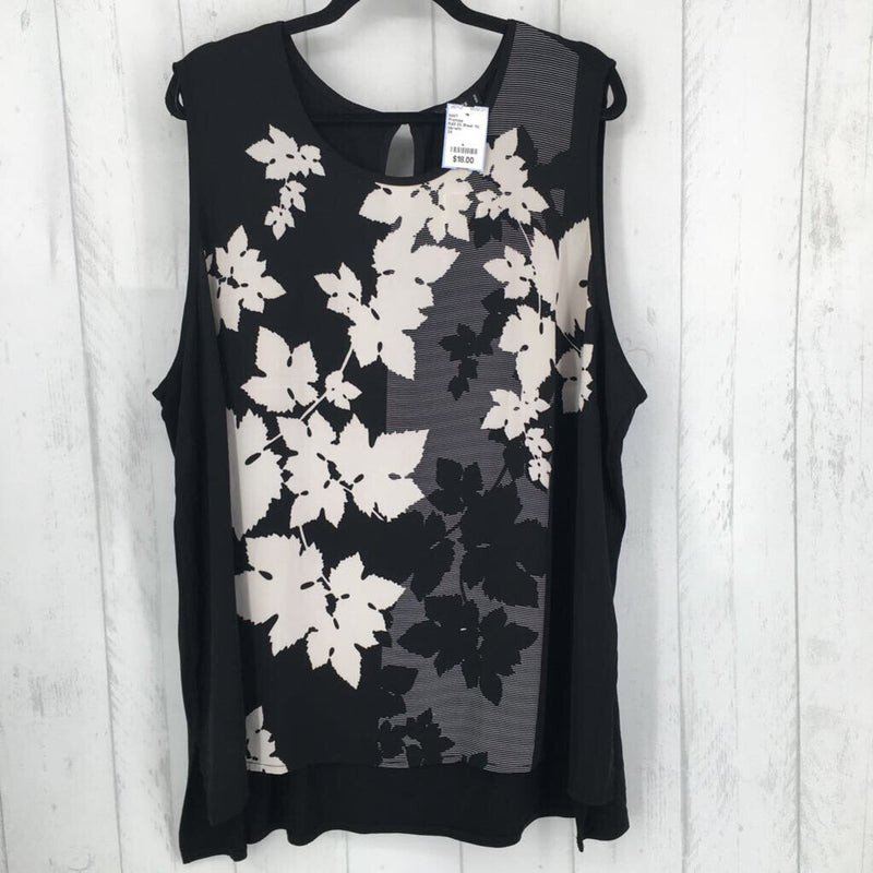 R48 3X Sheer flo print tank