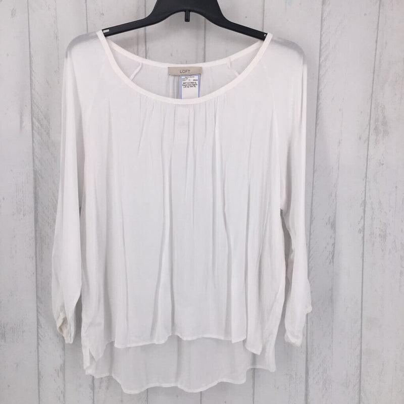 R39 XL Round neck high/lo L/S top