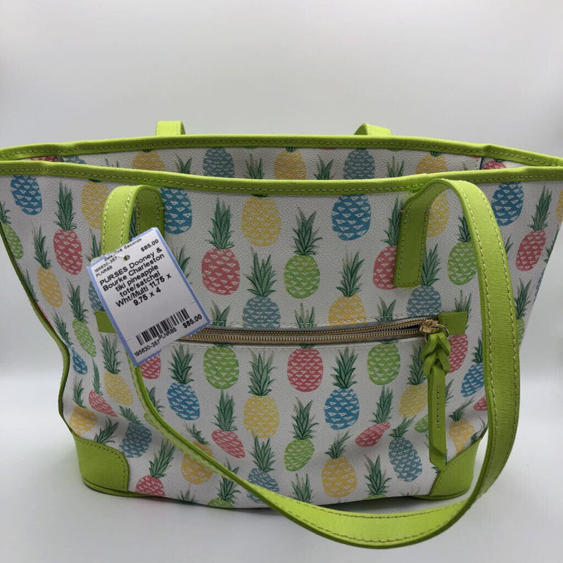 Charleston tiki pineapple tote/satchel