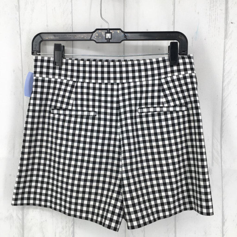 S Buffalo plaid side zip shorts