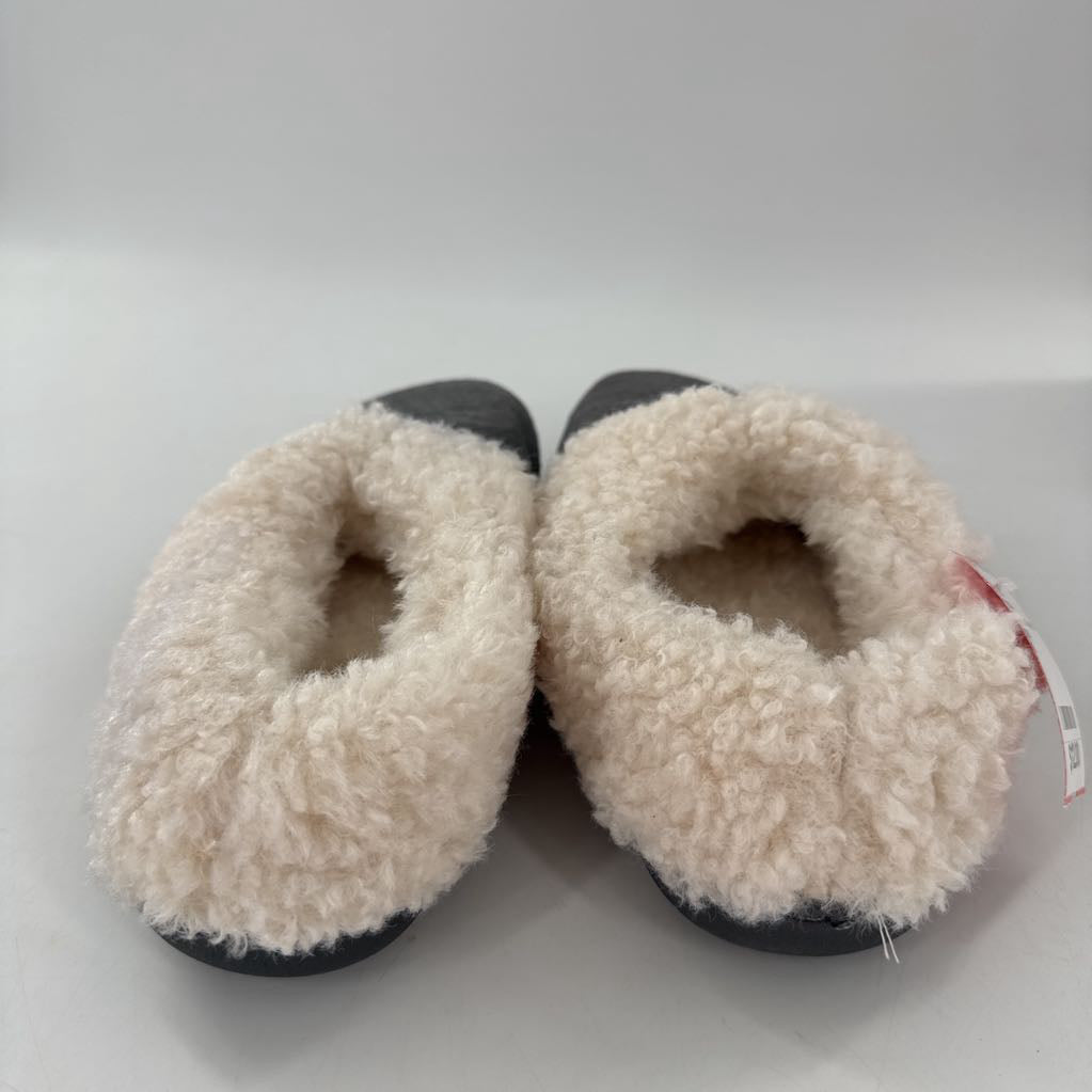 S faux fur slippers